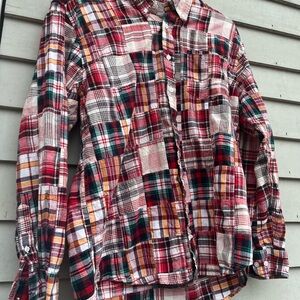 Castaway madras plaid button down shirt